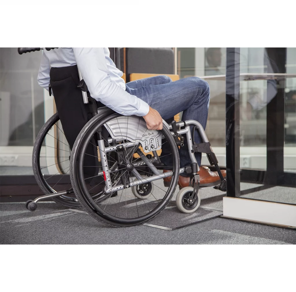 Framery Q flip n fold wheelchair access
