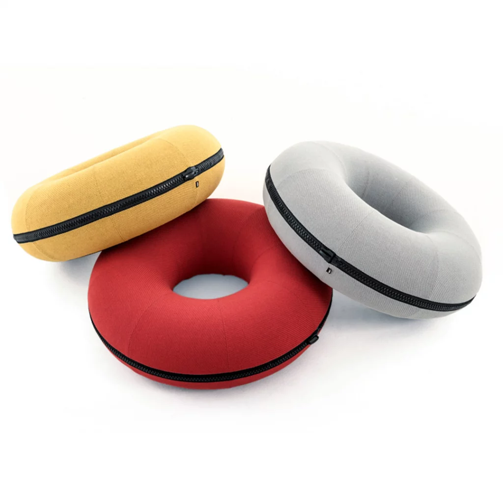 LoOok industries giant donuts circle bean bags chill out in office