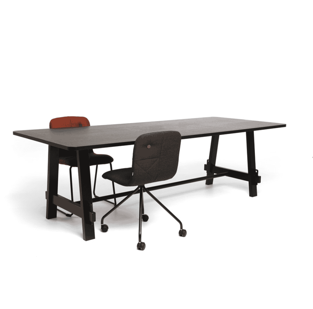 LoOok Industries Lumberyard table for meetings, restaurants, offices and kitchens