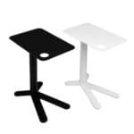 LoOok industries height adjustable space chicken side table black and white