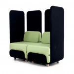 Loook Industries area acoustic wrap around sofa booth for privacy