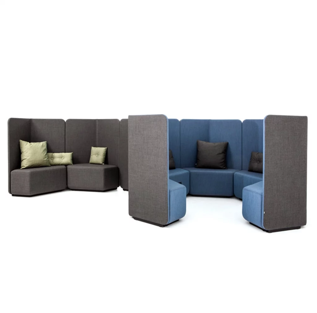 LoOok industries one twenty modular sofa for privacy and meeting rooms
