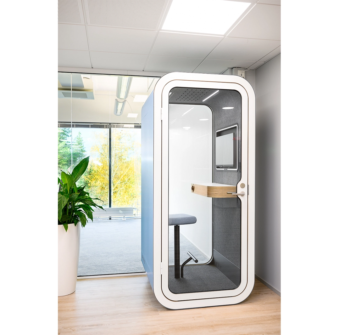 Framery O video conferencing phone booth in open plan office