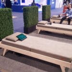 relaxation meditation mattress bed at exhibition