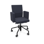 office chair with armrests on wheels