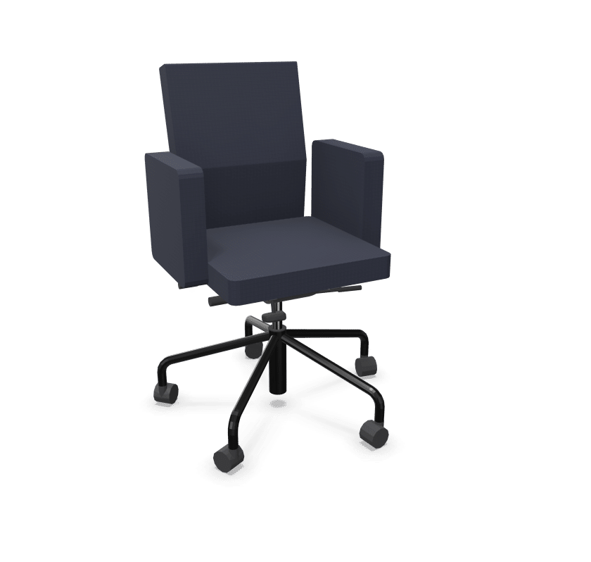office chair with armrests on wheels